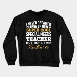 Super Cool Special Needs Teacher T-Shirt Funny Gift Crewneck Sweatshirt